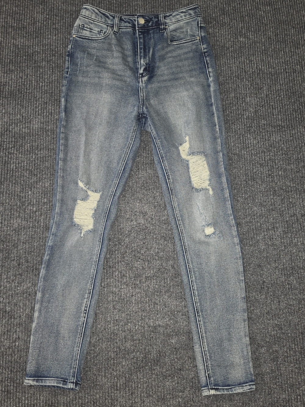 True Craft Light Blue Ripped Skinny Jeans